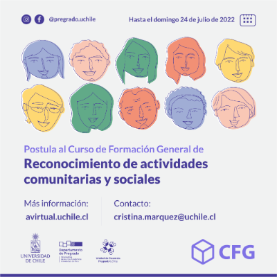 Banner - CFG de reconocimiento de actividades comunitarias y sociales UChile 