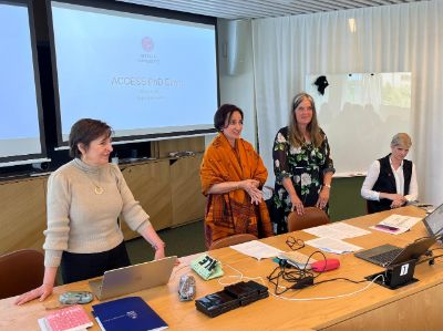 The workshop was divided into two parts. The first part included presentations by Prof. Suruchi Thapar-Björkert, U. of Uppsala; Prof. Rakel Österberg, U. of Stockholm; and Prof. Alicia Salomone. The second one, which included Prof. Laura Gallardo, consisted of two rounds of presentations 3MT of five groups of students each.