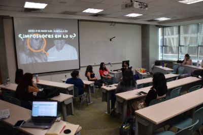 Conversatorio en Facultad de Economía y Negocios.