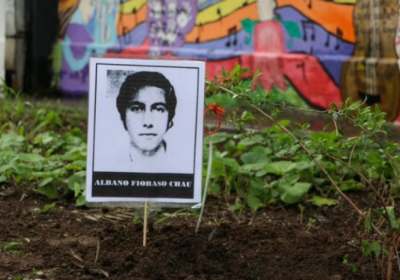 En memoria de Albano Fioraso, estudiante detenido desaparecido del Liceo Gabriela Mistral.