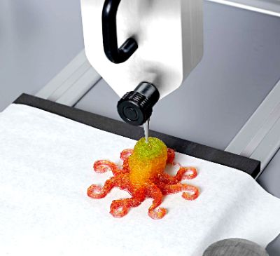 Pulpo 3D impreso en impresora de la universidad de Chile