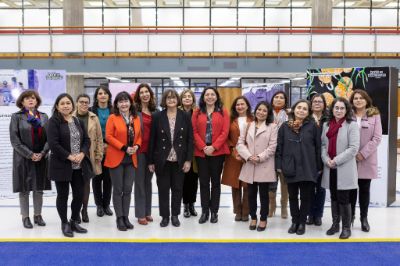 La agenda incluyó una reunión con vicerrectoras y directoras de diferentes reparticiones de la Universidad de Concepción para compartir visiones sobre la participación femenina en los cargos de decisión universitaria.