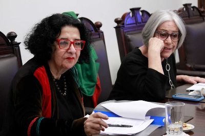 El jurado estuvo integrado por la profesora Faride Zerán Chelech, Premio Nacional de Periodismo 2007; y la Presidenta del Directorio de la Fundación Museo de la Memoria y los Derechos Humanos, Marcia Scantlebury.