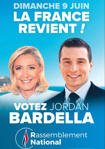 Con el triunfo de RN, Reagrupamiento Nacional, liderado por Marine Le Pen, Jordan Bardella, opositor al actual Presidente Macron, podría ser el próximo primer ministro francés. 