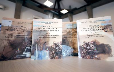 Los cuatro tomos del libro “Historia de la Ciencia y la Tecnología en Chile” están disponibles en la Editorial Universitaria, tanto en formato papel como en digital.