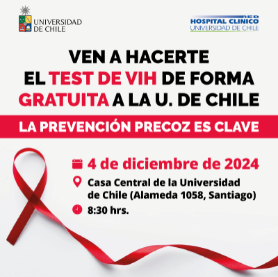 La actividad se realizará entre las 08.30 am y las 14.00 horas y se recibirá, de manera gratuita, a todas y todos quienes quieran realizarse este testeo. 