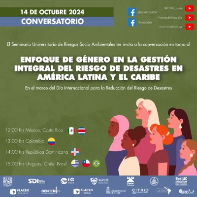 Gráfica Seminario Desastres con enfoque de género