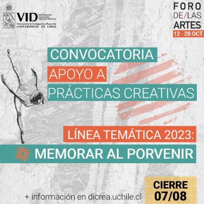 FORO DE LAS ARTES 2023: CONVOCATORIA DE APOYO A PRÁCTICAS CREATIVAS “ENSAYANDO (IM)POSIBLES” 