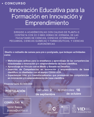 Concurso Innovación Educativa para la Formación en Innovación y Emprendimiento