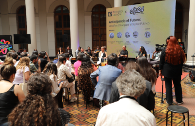 Por segundo año consecutivo, la jornada se realizó en la Casa Central de la Universidad de Chile, donde se convocaron más de 500 personas relacionadas al ecosistema de innovación nacional. 