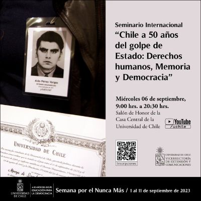 Seminario Internacional “Chile a 50 años del golpe de Estado: Derechos humanos, Memoria y Democracia”
