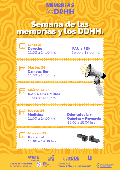 Afiche semana de las memorias