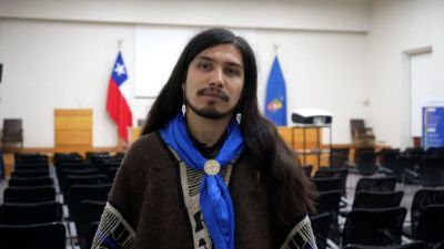 Álvaro Calfucoy, encargado del área de Pueblos Indígenas de la Oficina de Equidad e Inclusión y secretario ejecutivo del Comité de Pueblos Indígenas.