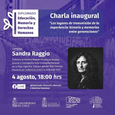 Charla inaugural a cargo de la exposición de Sandra Raggio