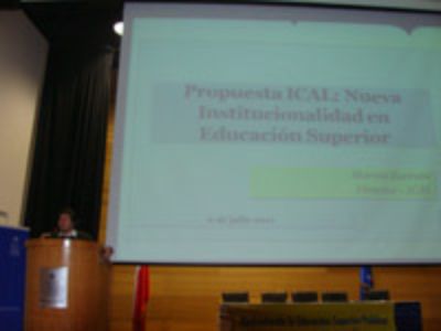 Marcos Barraza, Director de ICAL, presentó la propuesta del organismo sobre Educación Superior.
