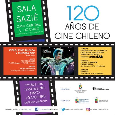 Todos los martes del año Casa Central de la U. de Chile ofrece cine gratuito abierto a todo público.