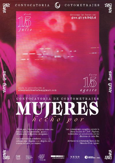 El ciclo "Hecho por mujeres" es una instancia organizada por la Cineteca de la Universidad de Chile junto a otros cineclubes nacionales.