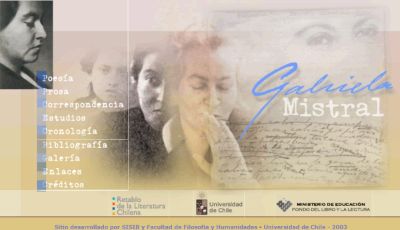  Sitio web Gabriela Mistral