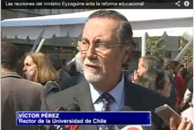 Rector de la U. de Chile en CNN Chile.