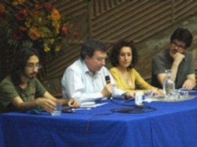 Los Senadores Ariel Grez; Juan Carlos Letelier, Vicepresidente del Senado; Amanda Huerta y Willy Kracht.