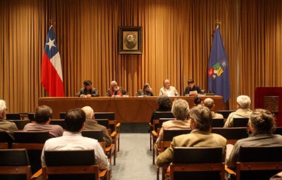 La presentación se realizó en la Sala Domeyko de la Casa Central de la Universidad de Chile.