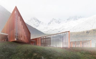 Diseño del Centro Subantártico Cabo de Hornos que será construido en dicha ciudad, edificaciones que deberían estar habilitadas el 2017.