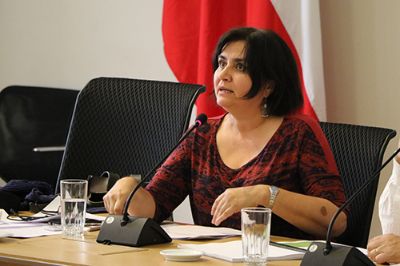 Senadora Universitaria María Elena Muñoz.