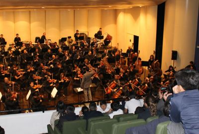 Además de música hubo interacción, risas y comentarios positivos a la perfomance de la orquesta.
