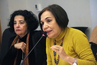 A la instancia de votación asistió la vicerrectora de Extensión y Comunicaciones, Faride Zeran, y la directora de la Oficina de Igualdad de Oportunidades de Género, Carmen Andrade.