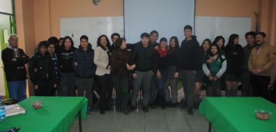 El 3°Medio del Liceo Malaquías Concha de La Granja, el primer curso que recibe a Mi Camino Profesional.