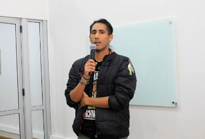 Diego Sarmiento, cineasta creador del documental Kay Pacha (2013).