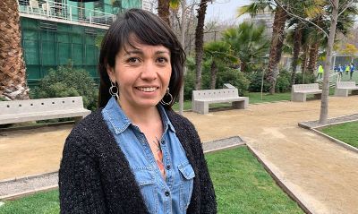 Francisca Sandoval, directora ejecutiva de la Red de Campus Sustentable, quien además es parte de la comunidad de la Facultad de Economía y Negocios.