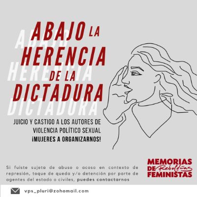 Imagen informativa de la articulación "Memorias de Rebeldías Feministas". 