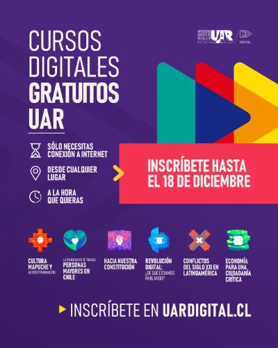 Profesoras y profesores de la U. de Chile participarán de los nuevos cursos digitales impartidos por la UAR. 
