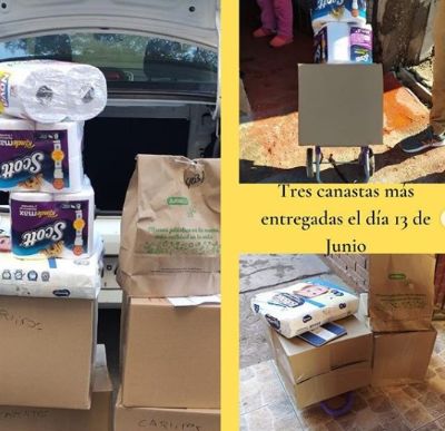 La organización ha recolectado donaciones para comprar alimentos y útiles de aseo para las familias de Nueva Guanaco.