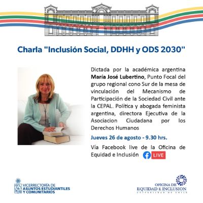  Charla Inclusión Social, DDHH y ODS 2030