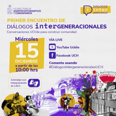 Diálogos Intergeneracionales: conversaciones UChile para construir comunidad.