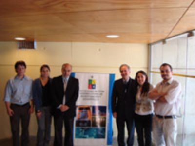 Equipo coordinador de la Vicerrectoría de Investigación y Desarrollo de la U. de Chile, presente en el evento.