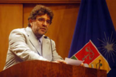 El académico y Premio Nacional Patricio Felmer se dirigió a la audiencia en nombre de la nueva generación de reconocidos con la máxima distinción del Estado chileno.