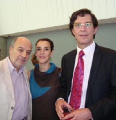 La Profesora Cecilia Wolff, junto al Director de Investigación Patricio Velasco y al Doctor Daniel Wolff.