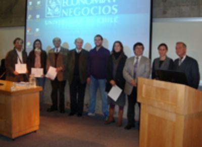 Profesores ganadores del IV Concurso de Incentivo al Patentamiento VID 2011