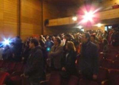 El Teatro Antonio Varas fue escenario de un nuevo encuentro triestamental de la Universidad de Chile.