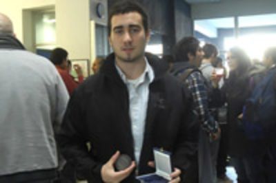El estudiante de cuarto año de Ingeniería Industrial de la Facultad de Ciencias Físicas y Matemáticas, Carlos Varas.
