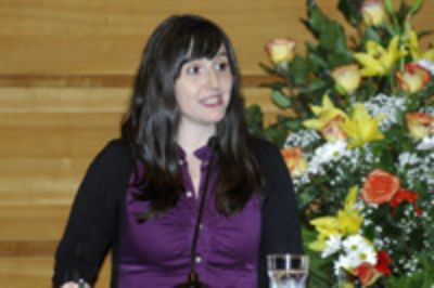 Claudia García egresada del Magister el 2011. 