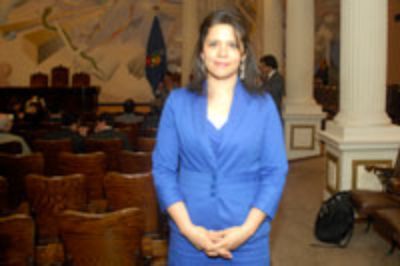 La Profesora  del Departamento de Control de Gestión de Sistemas e Información de la Facultad de Economía y Negocios, Verónica Pizarro.