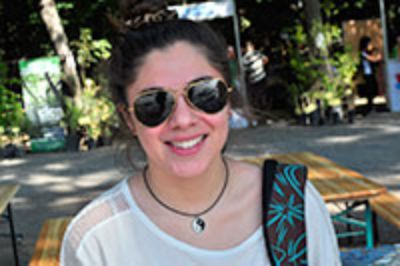 Rocío Gómez: "Vine a informarme de las carreras que la Universidad de Chile imparte pues sé que es una buena universidad y me gustaría estudiar acá".