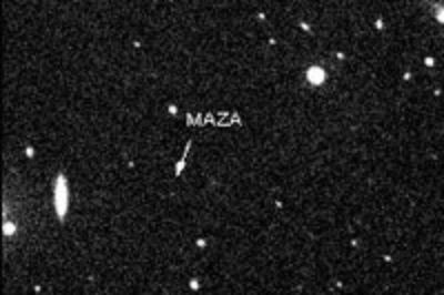 Ubicación del asteroide Maza. 