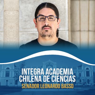Senador Leonardo Basso integra Academia Chilena de Ciencias