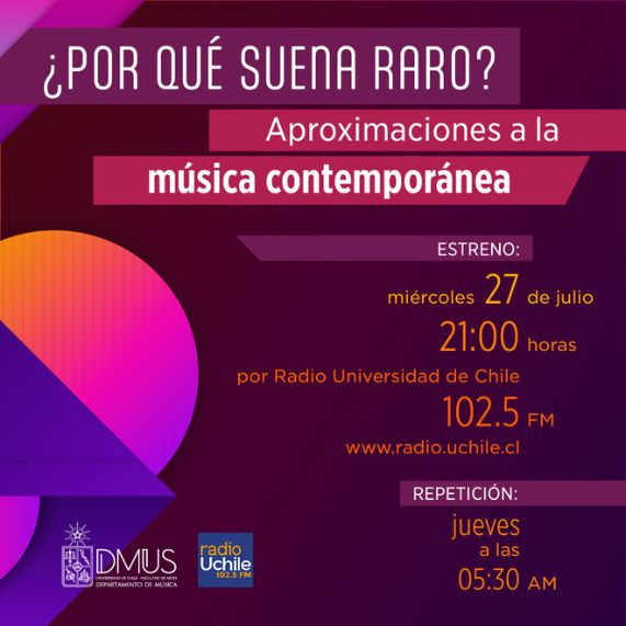 DMUS y Radio U. Chile se unen para divulgar la música contemporánea