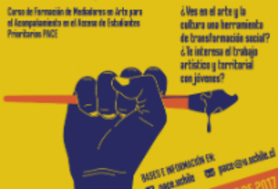 Afiche Proyecto Formación de Mediadores en Arte